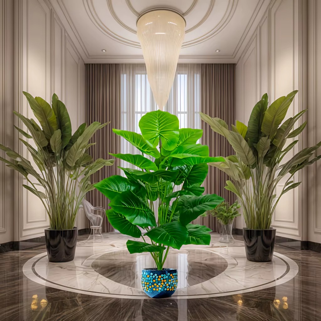 Monstera Adansonii - ต้นปาล์มประดิษฐ์เหมือนจริง 1 ชิ้น ขนาด 60-105 ซม.