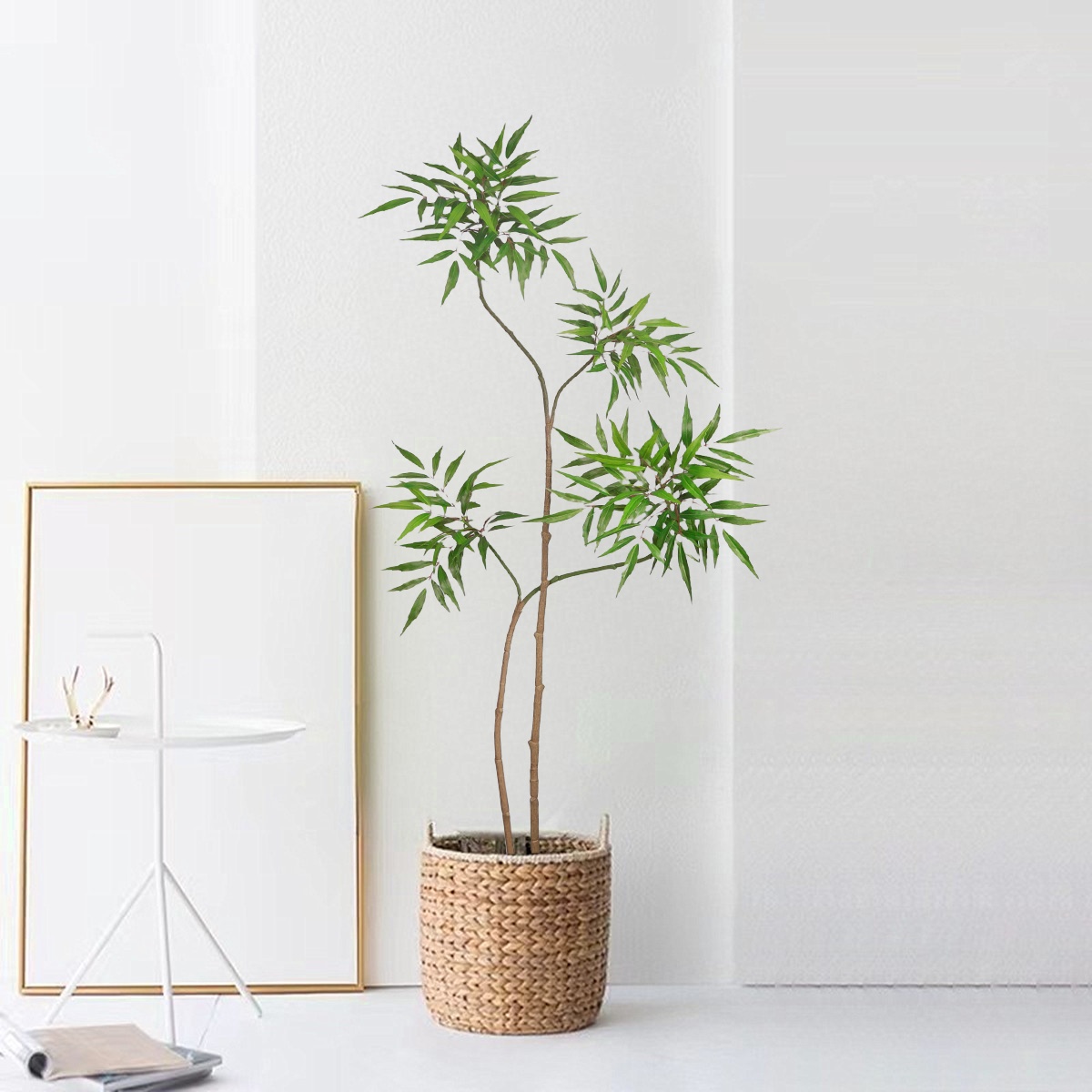 Ficus Lyrata Tree - ต้นปาล์มปลอม pohon beringin เทียมขนาด130-160ซม. ต้นปาล์มจำลองเขตร้อน Monstera