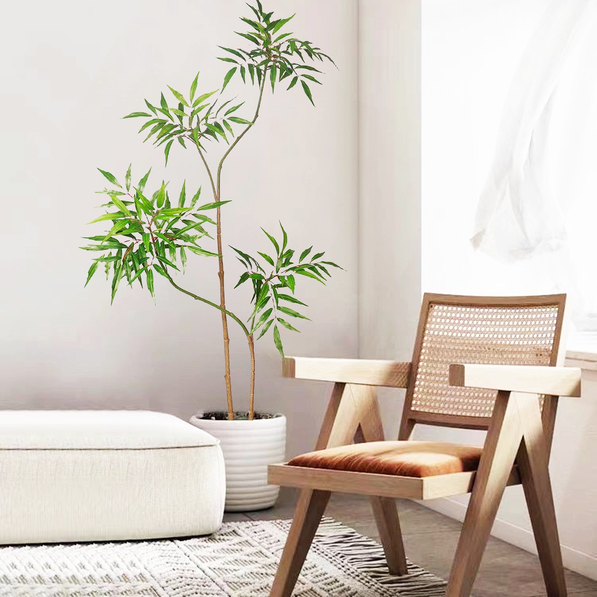 ต้นปาล์มปลอม pohon beringin เท - Ficus Lyrata Tree บทวิจารณ์และราคา
