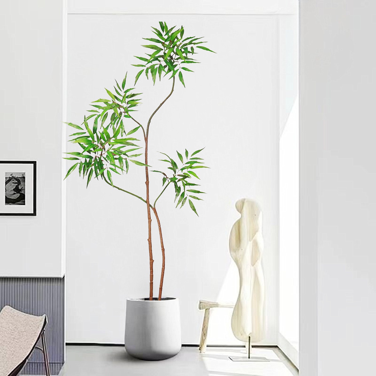 ต้นปาล์มปลอม pohon beringin เท - Ficus Lyrata Tree บทวิจารณ์และราคา